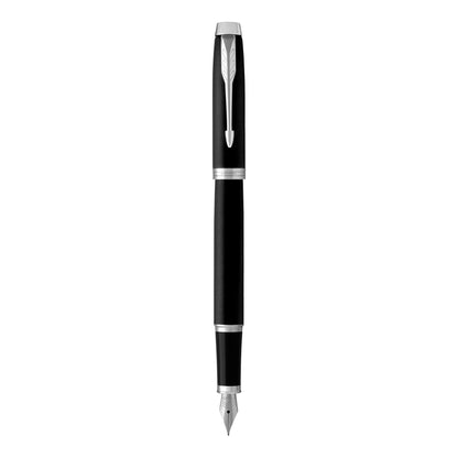 Parker IM Matte Black Chrome Trim Fountain Pen