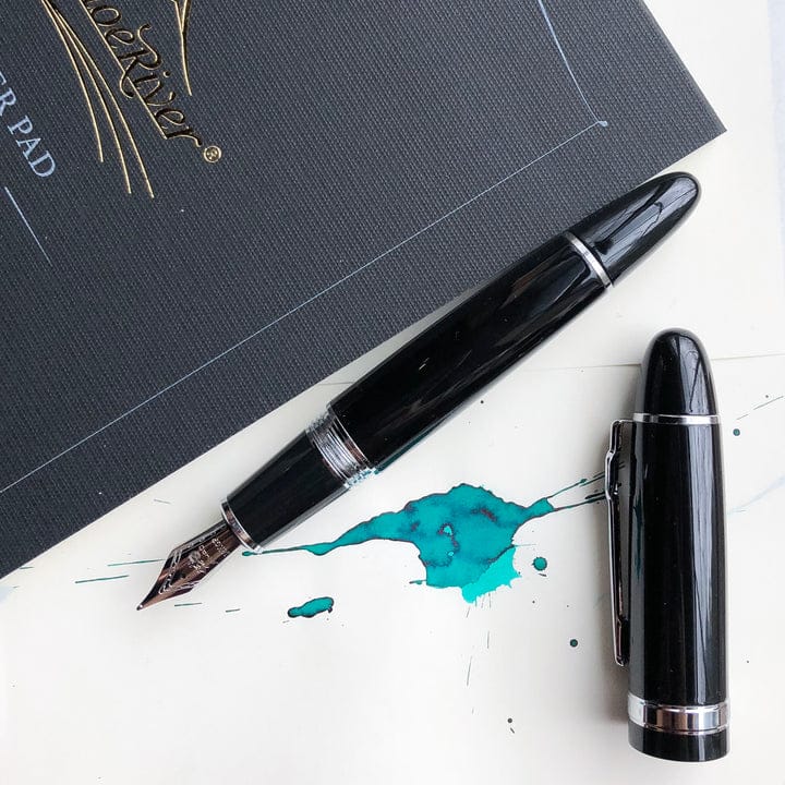 Jinhao 159 Black Chrome Trim Fountain Pen - Al Qalam