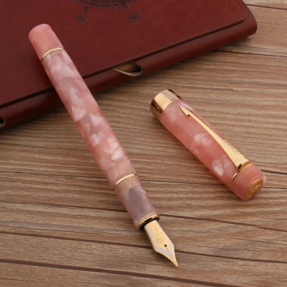 Jinhao Century 100 Pink Marble Fountain Pen - Al Qalam