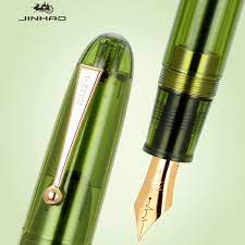 Jinhao 9019 Transparent Green Fountain Pen - Al Qalam