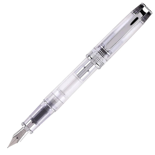 Prera Medium Fountain Pen Transparent Black - Al Qalam